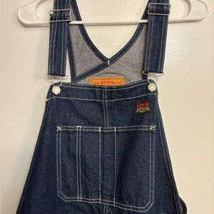Levi's Dark Blue Denim Overalls